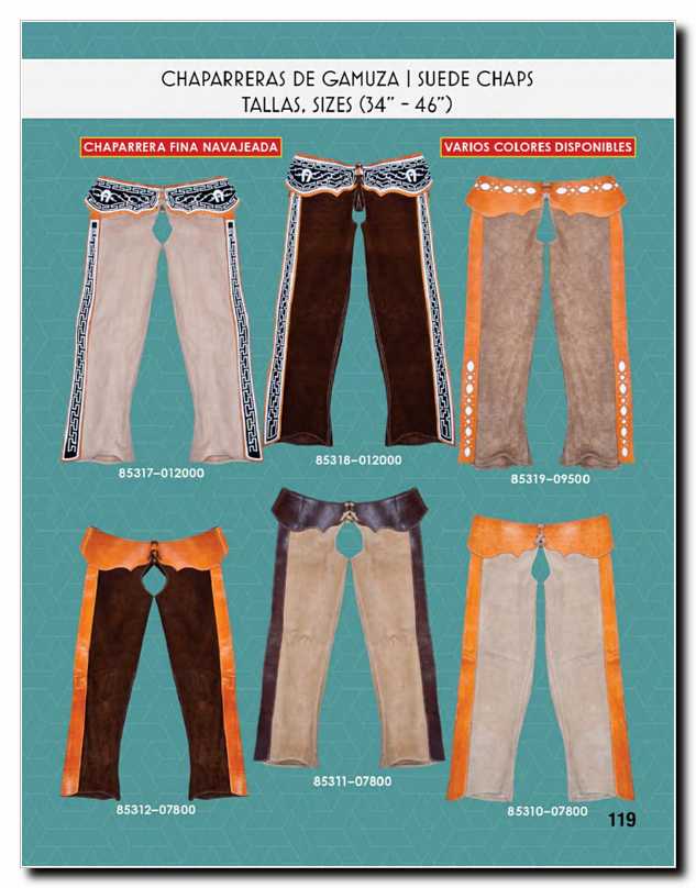 Llamanos al 1(800) 825-9452<br>Catalogos USA<br>(119 of 140)